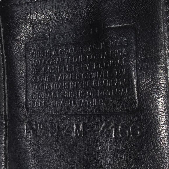 Vintage Coach 4156 Black Leather Belted Pouch Crossbody Bucket Bag - Picture 8 of 13